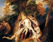 Jean-Francois De Troy Diana And Her Nymphs Bathing Spain oil painting reproduction